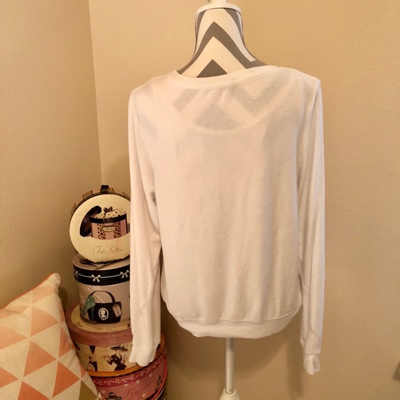 Wildfox NWOT Sparkle Red Heart Sweatshirt SALE - Picture 3 of 8